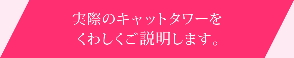 実際のキャットタワーをくわしくご説明します。