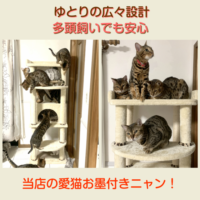 ヒョウ柄キャットタワーCTJ-1｜豹柄猫タワー・猫用品通販